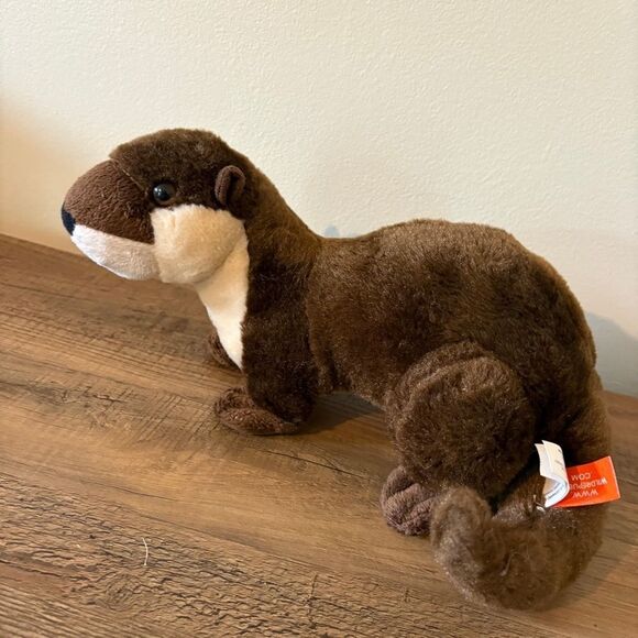 Wild Republic Brown River Otter Stuffed Animal Plush Toy 11" - Picture 6 of 10